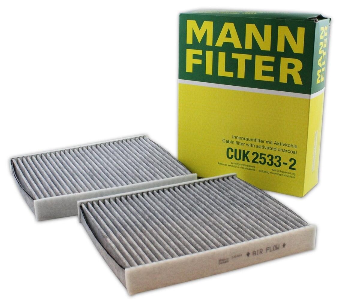 BMW Cabin Air Filter Set (Activated Charcoal) 64119163329 - MANN-FILTER CUK25332